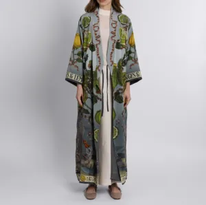 "Oranges and Lemons" Silk Robe Acid/Smog
