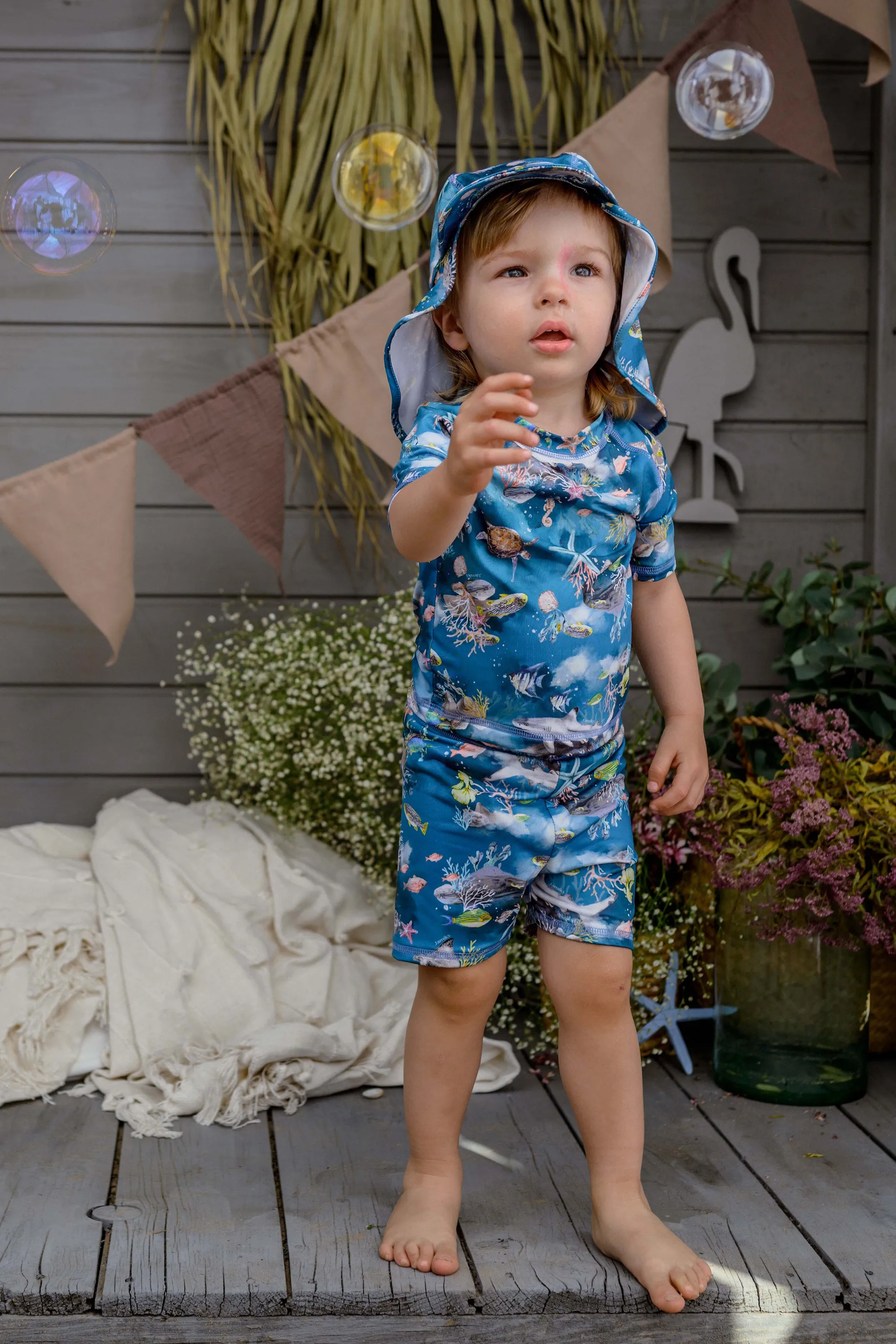 "Triton" Teal Sea Life Swim Set