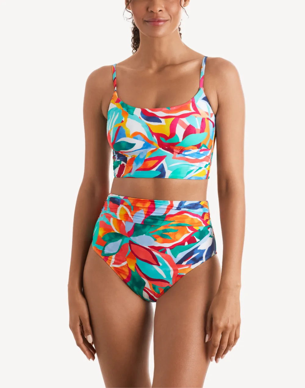 Radiant Floral Ellis Midkini Top