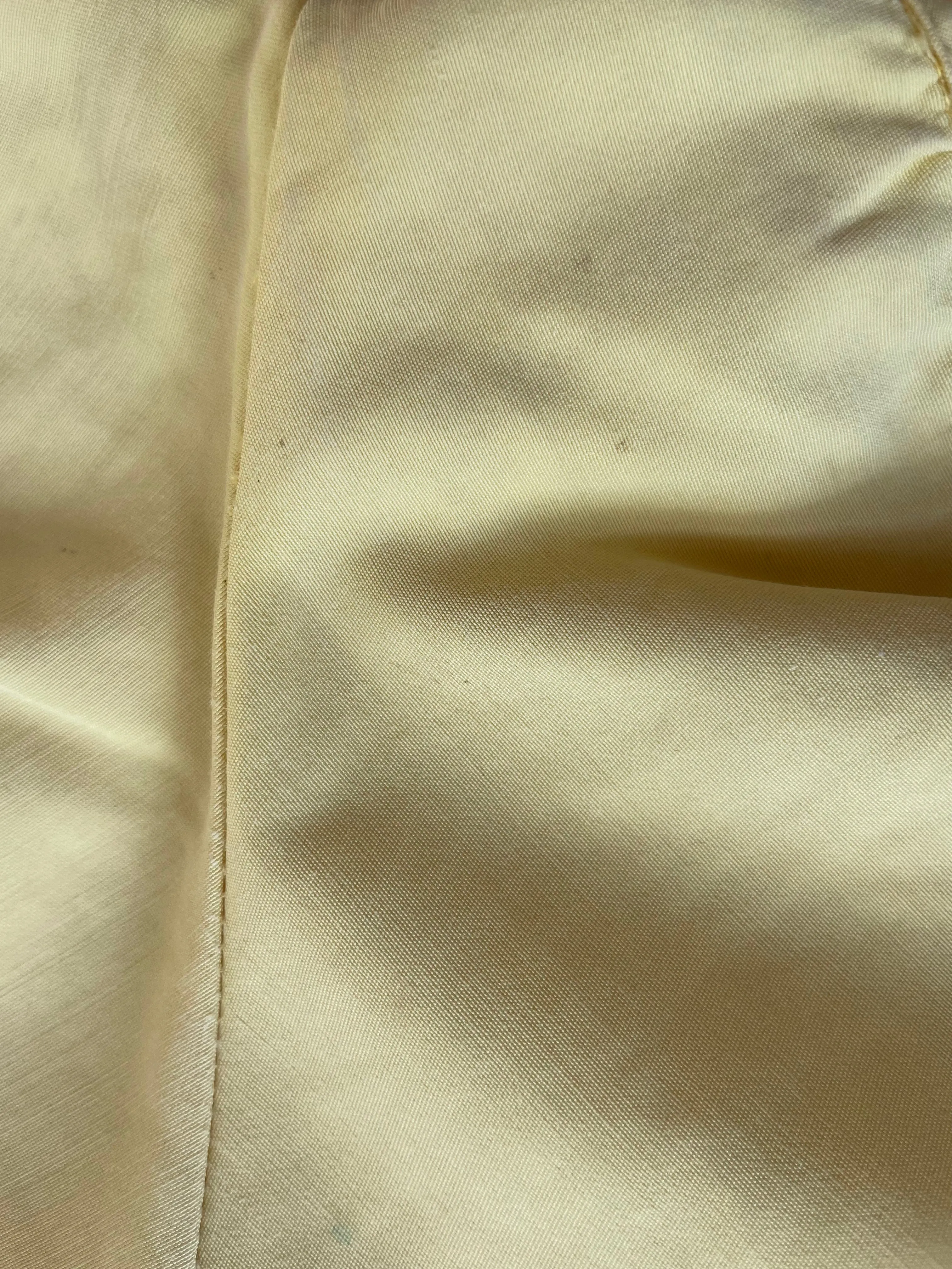Rare Golden Chartreuse 1940s Cole of California Swoon-glo Lace Up Swim Shorts