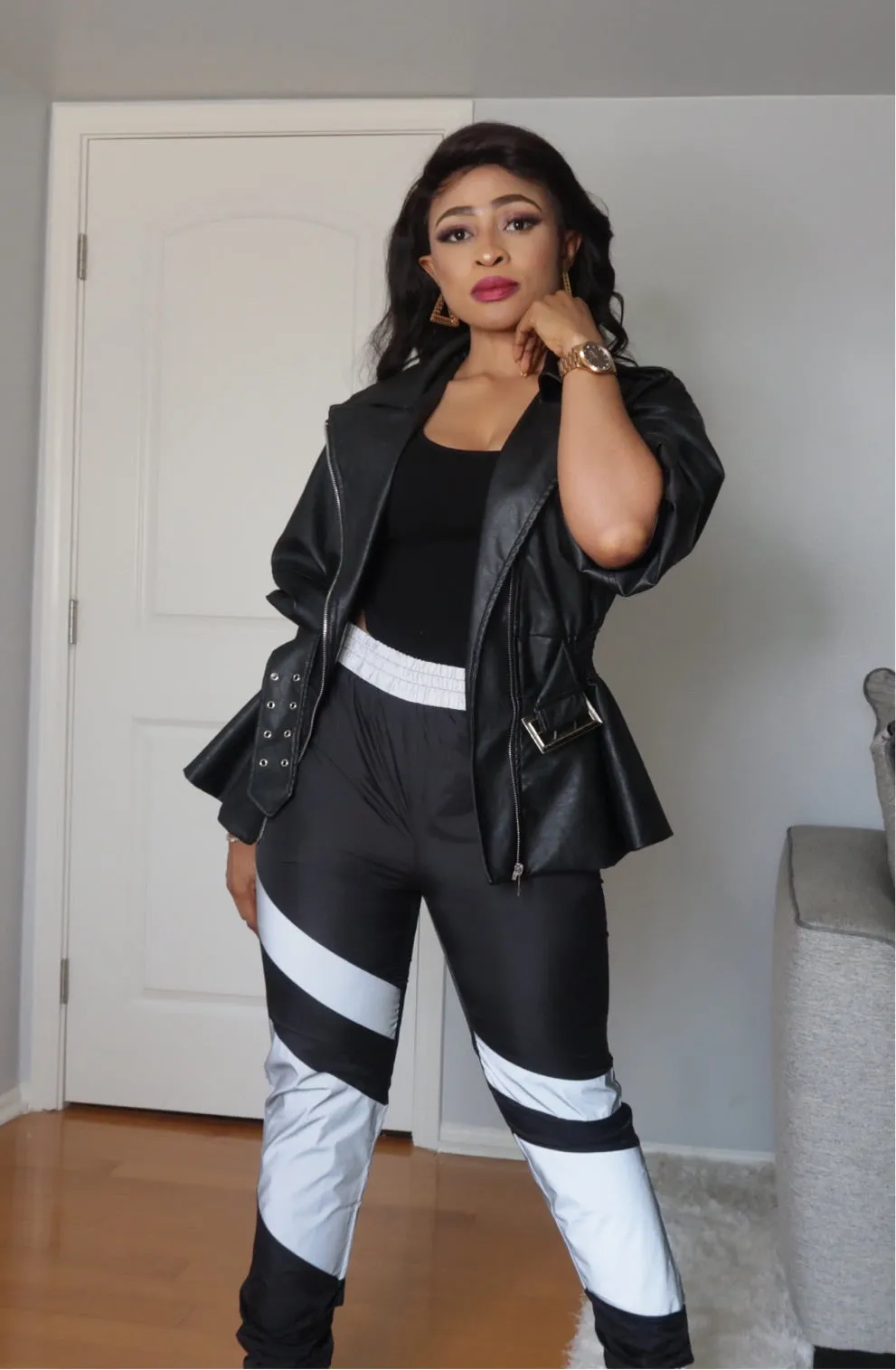 Reflective Pants Set HOEA2968A