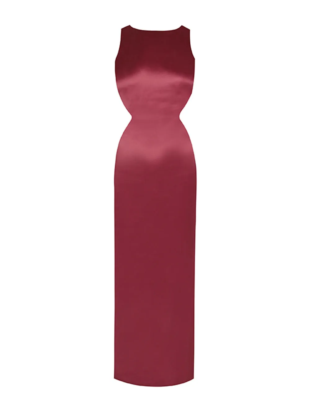 Round Neck Sleeveless Cut Out Maxi Dress KLYS011