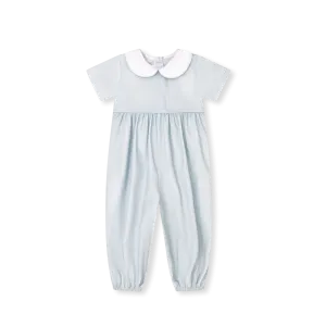 Rover Romper - Bellevue Blue Bitty Dot