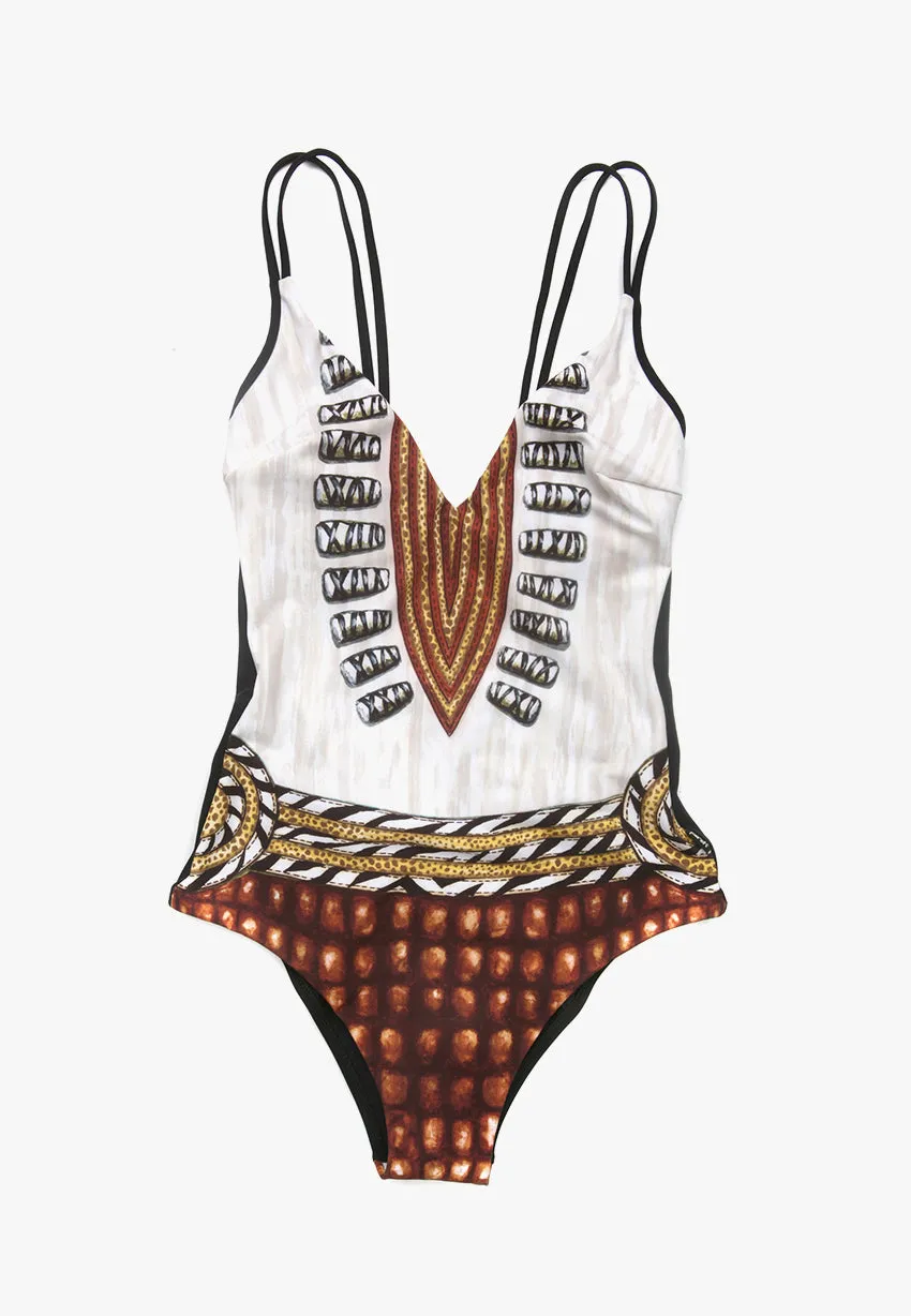 Ruched Solid  Swimwear