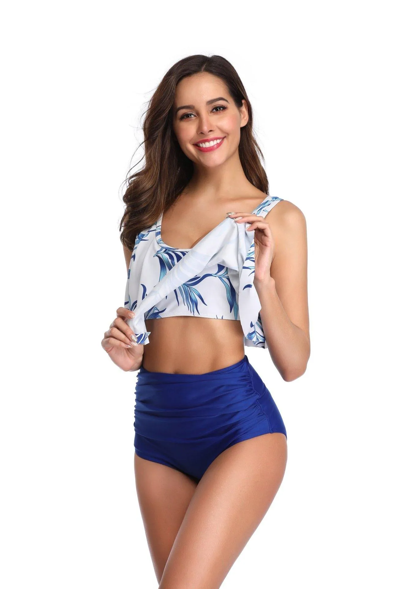 Ruffuled High Waist Conserved Bikini