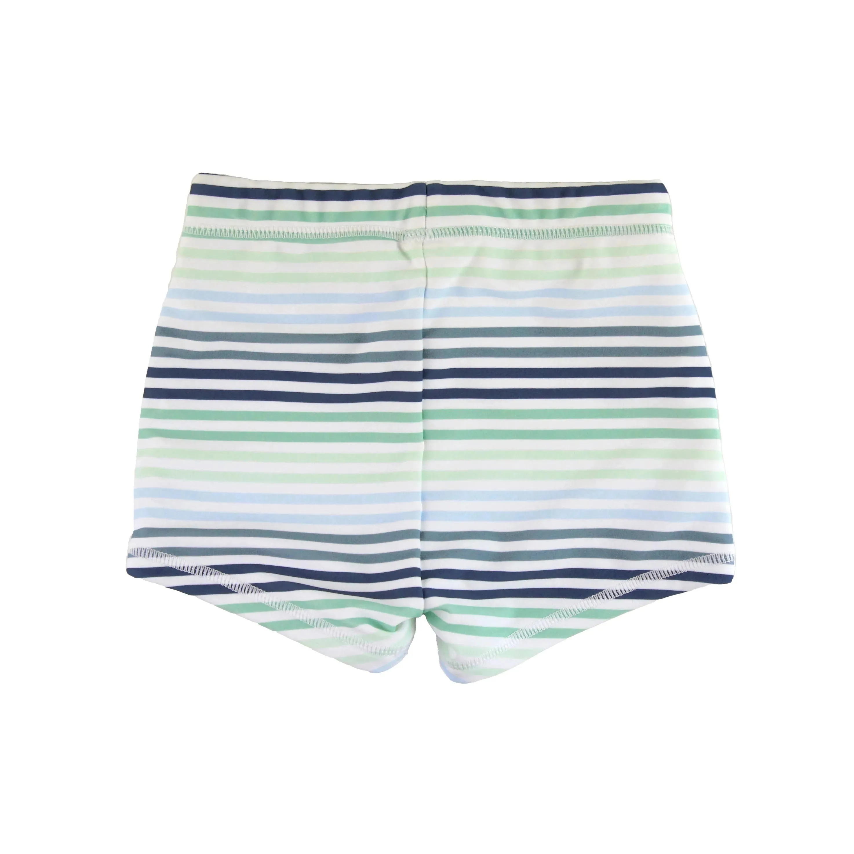 RuggedButts Coastal Stripes Swim Shorties