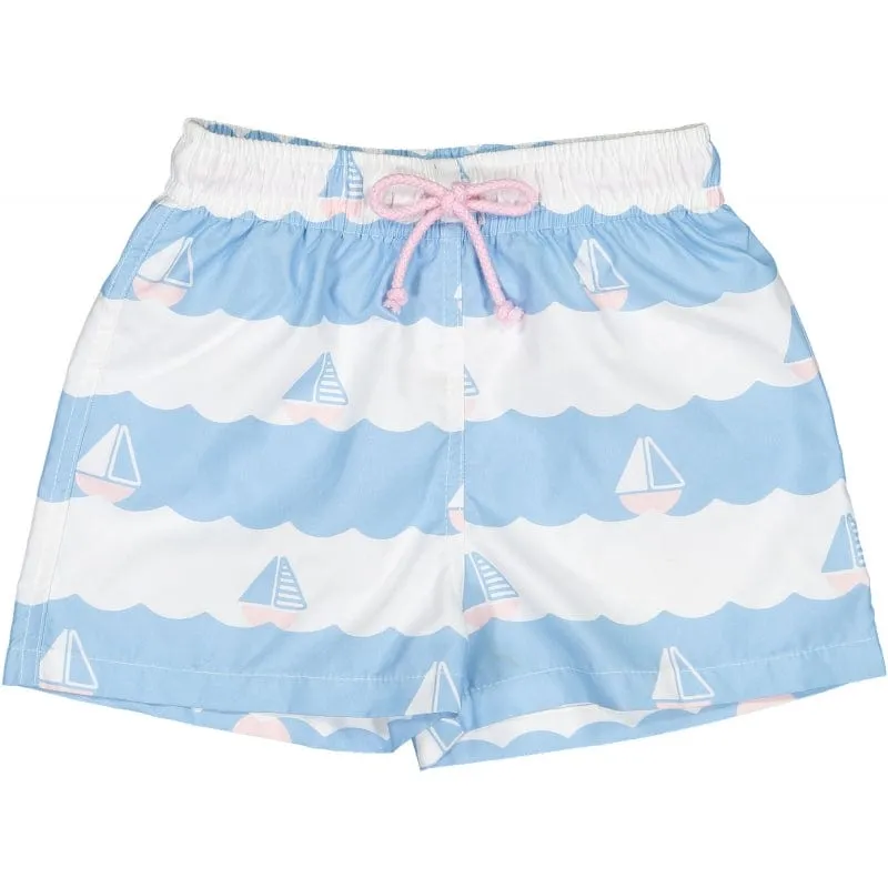 SAL & PIMENTA - Sailboat Swim Shorts - White