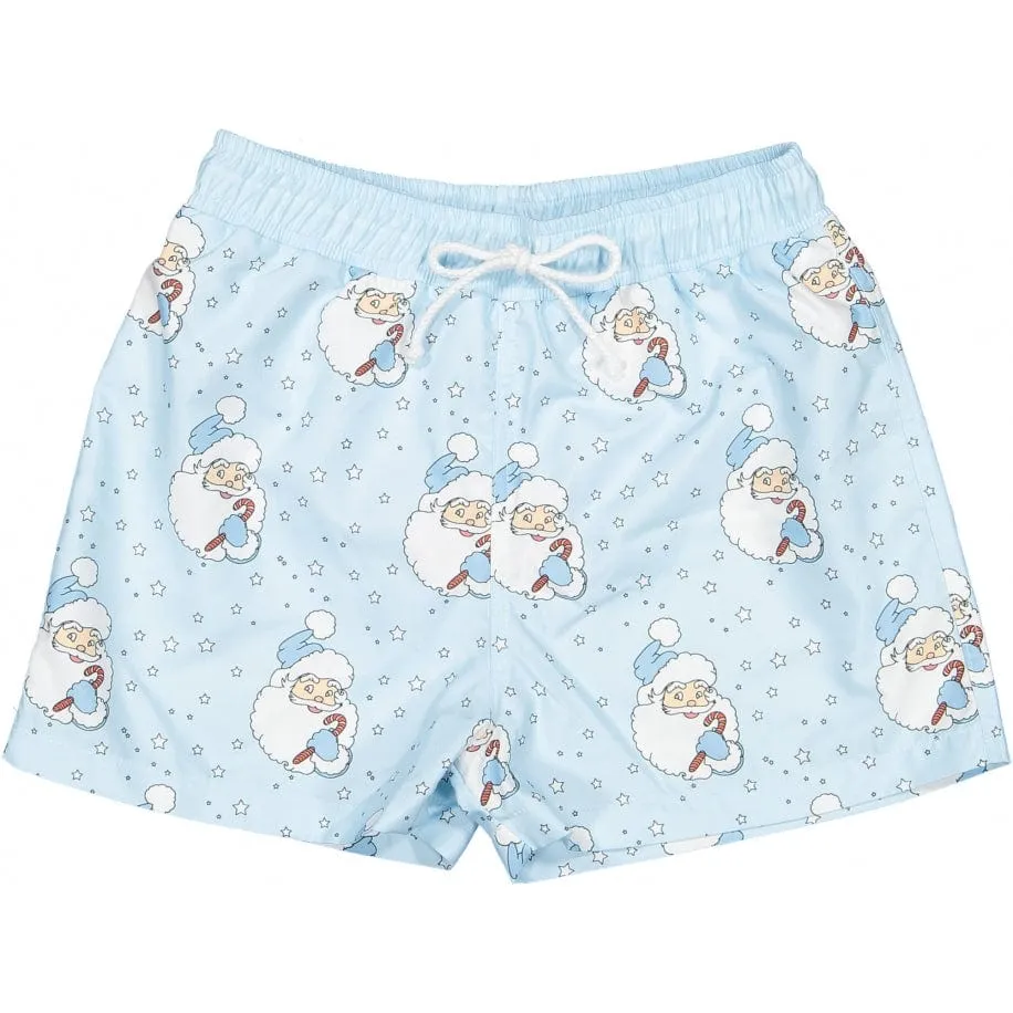 SAL & PIMENTA - Santa Swim Shorts - Blue