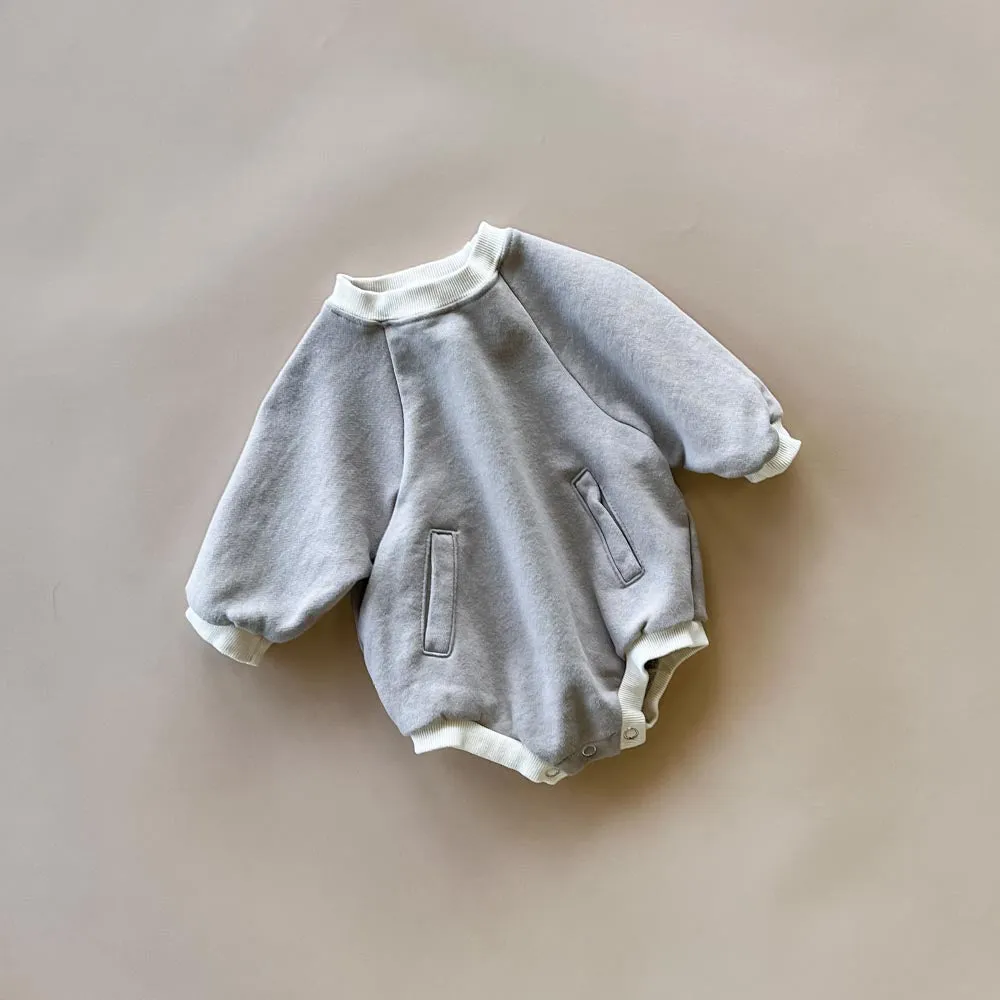 Sam Baby Bubble Romper | Mocha
