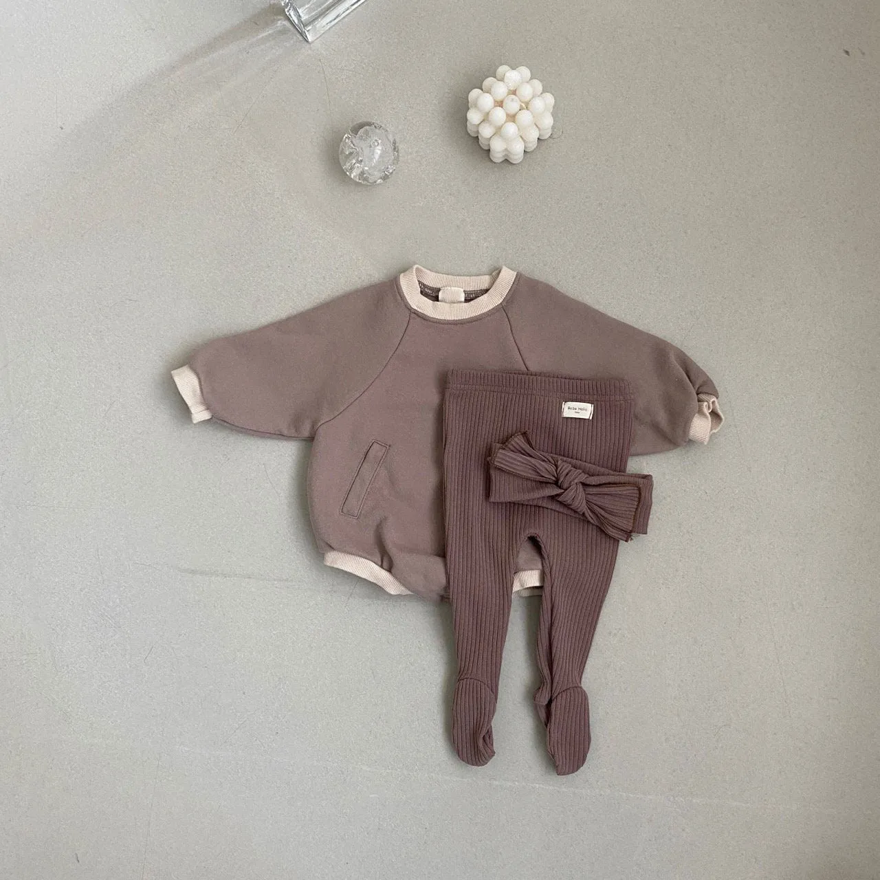 Sam Baby Bubble Romper | Mocha