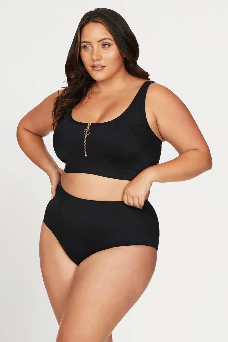 Sculpt Swim Bottom In Black - ArteSands