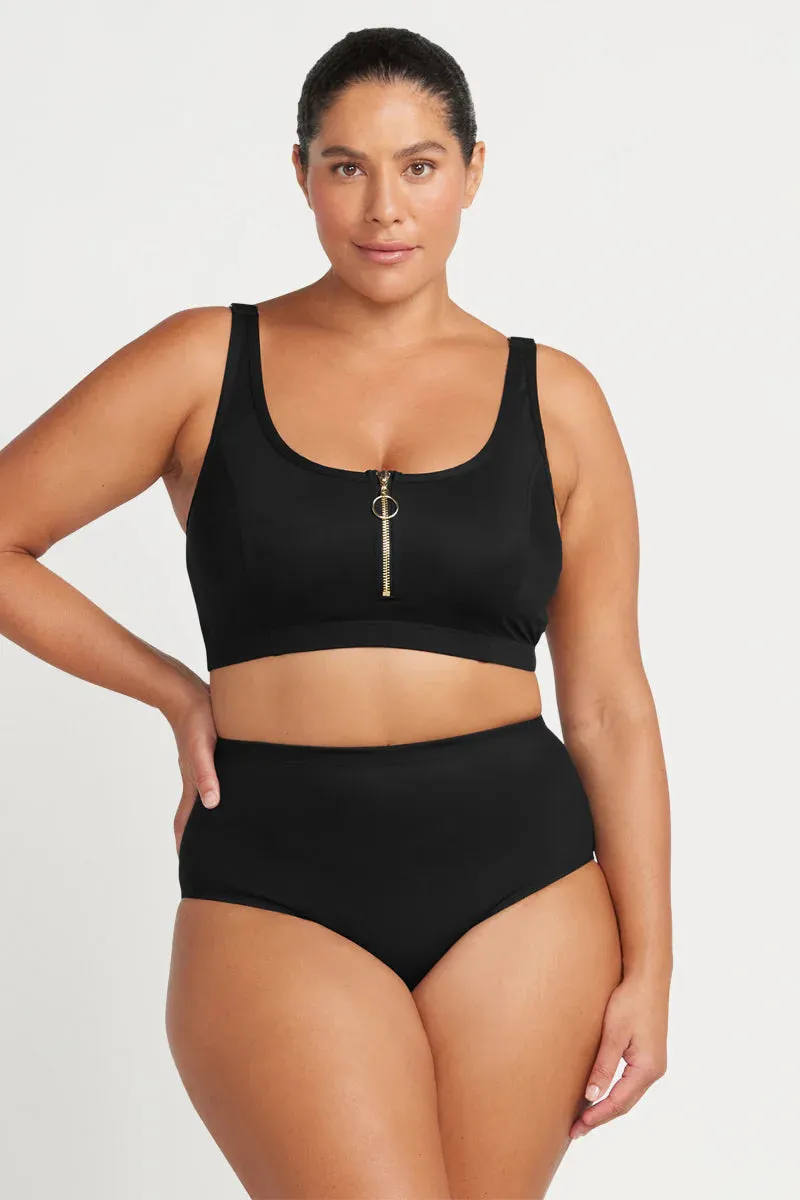 Sculpt Swim Bottom In Black - ArteSands