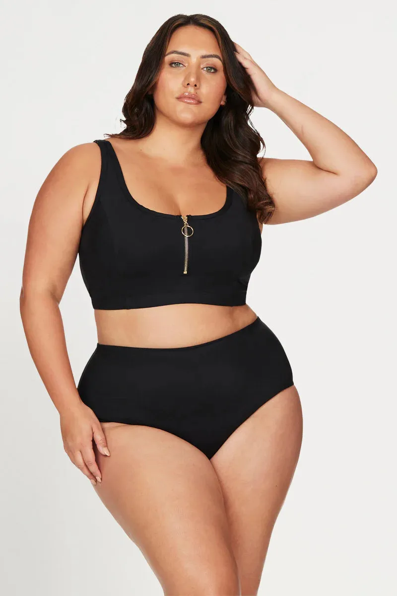 Sculpt Swim Bottom In Black - ArteSands