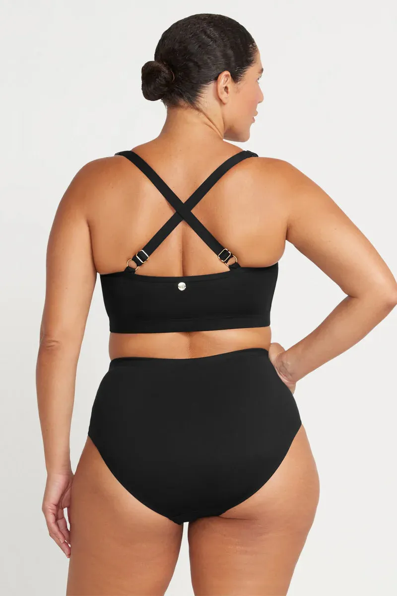 Sculpt Swim Bottom In Black - ArteSands
