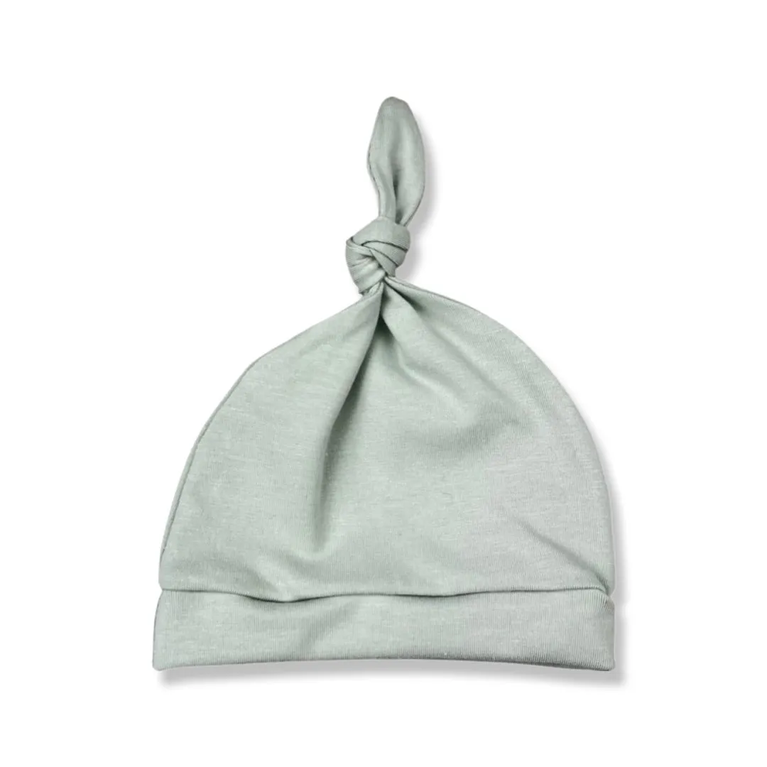 SEA FOAM KNOTTED HAT