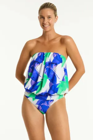 SEA LEVEL- WOMEN'S SUBLIME BLOUSON BANDEAU SWIM TOP