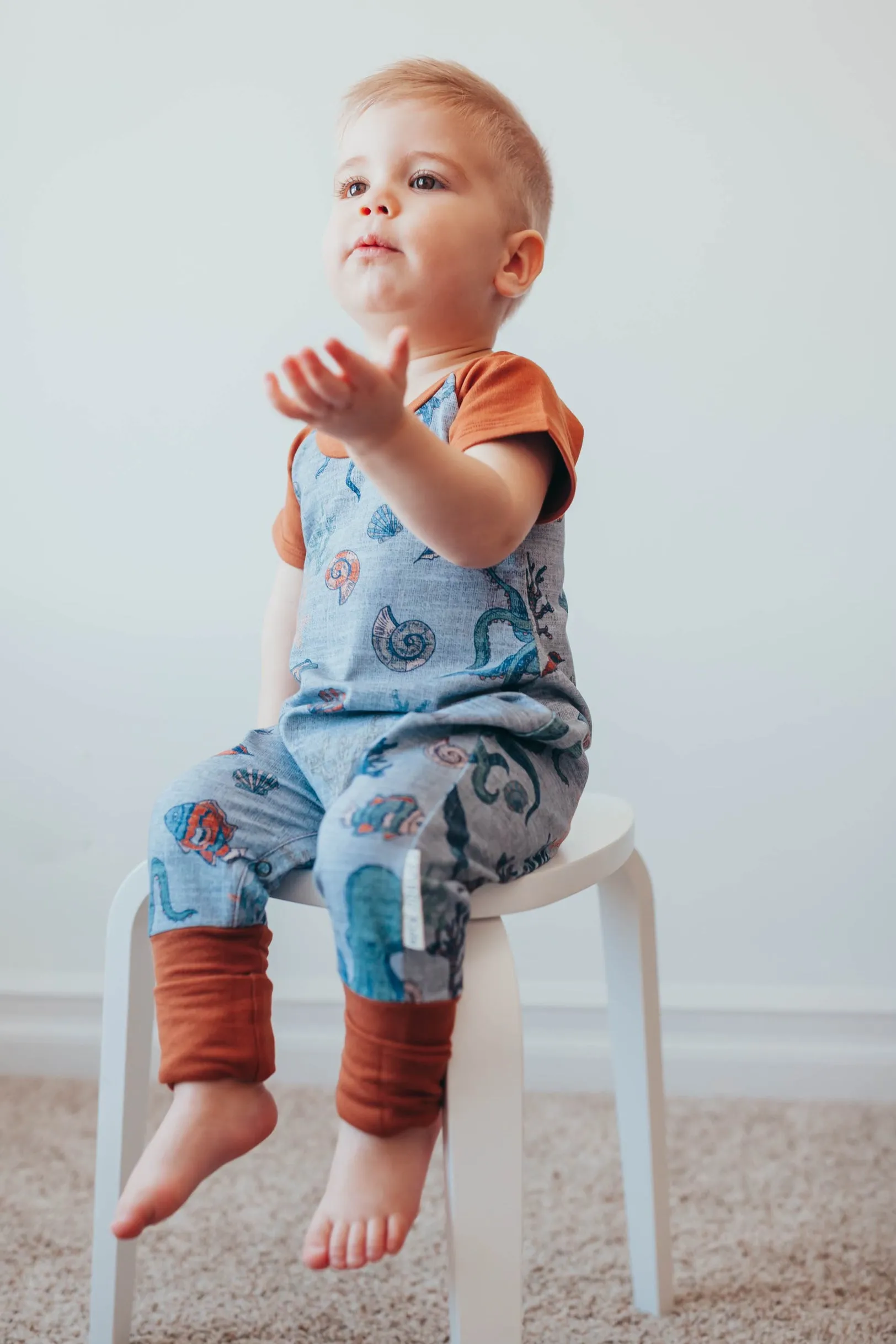 Sea Life Short Sleeve Romper