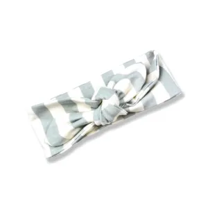 SEAFOAM STRIPE KNOTTED HEAD WRAP