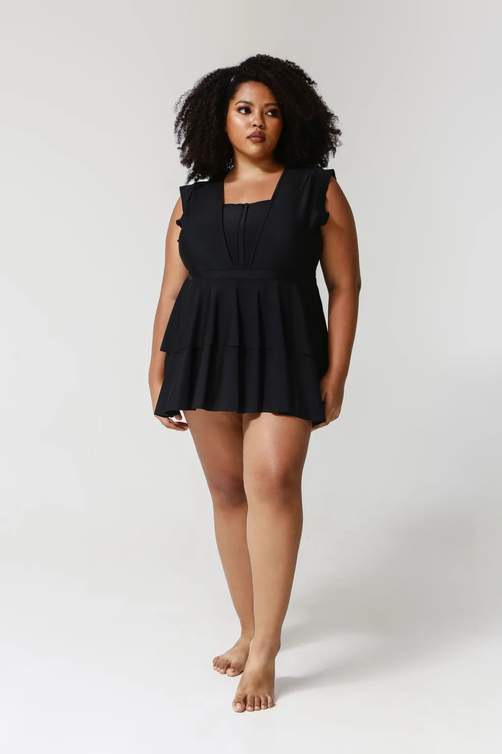 Serena Midi Swimsuit - Black