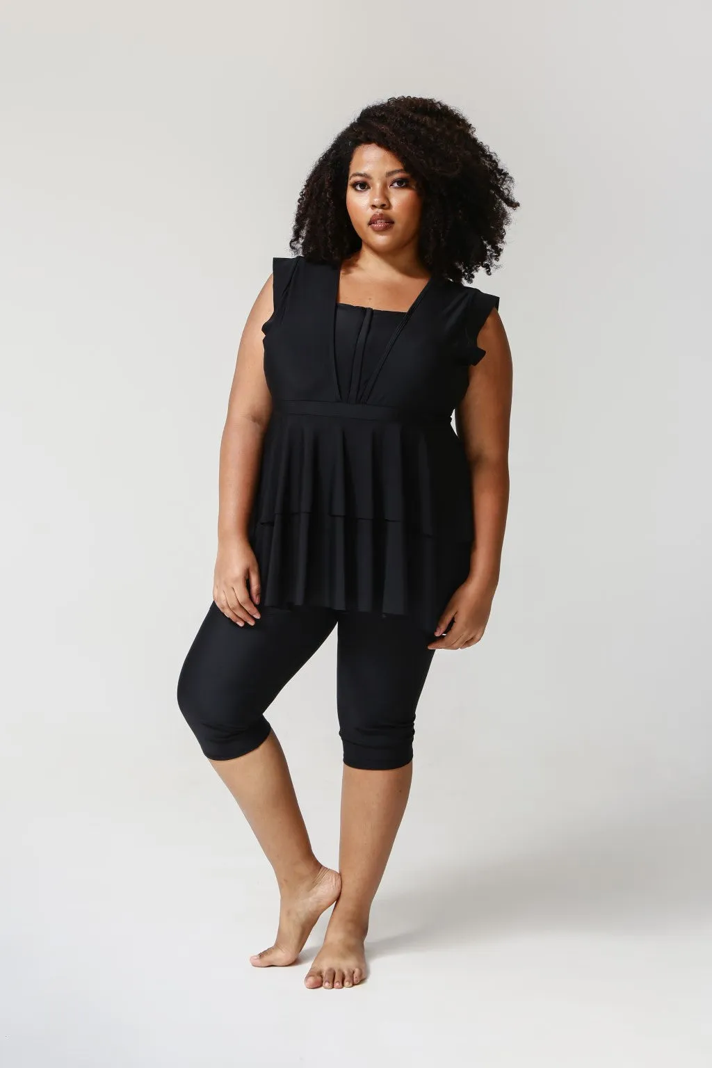 Serena Midi Swimsuit - Black