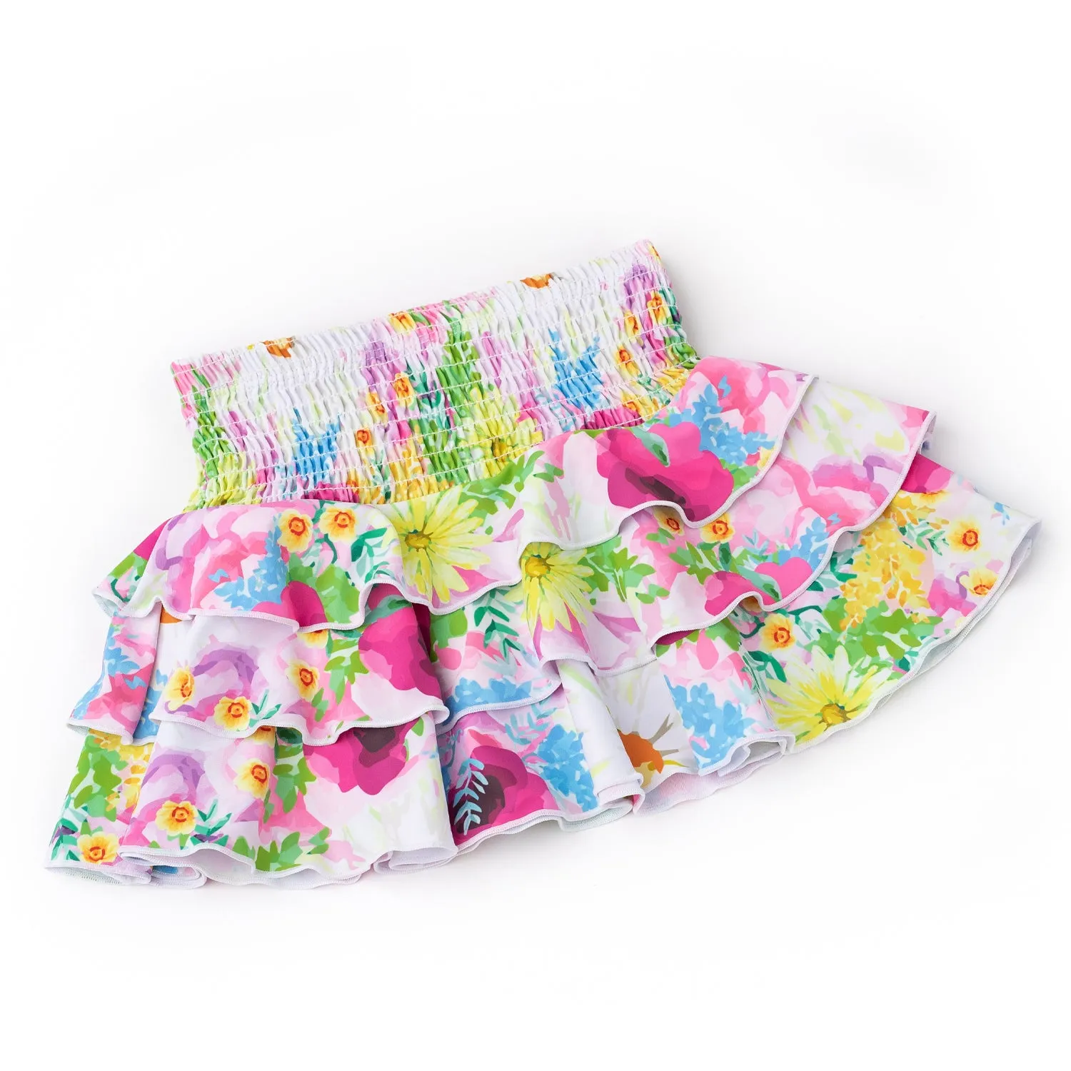 shade critters- Watercolor Floral Swim Skirt Coverup