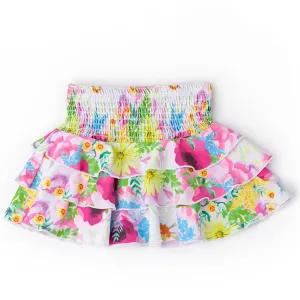shade critters- Watercolor Floral Swim Skirt Coverup