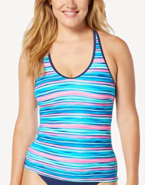 Shady Palms Rib Ambition Tankini Top