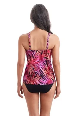 Shape Solver Handkerchief Hem Tankini Top
