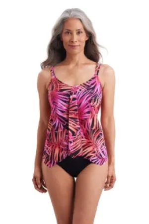 Shape Solver Handkerchief Hem Tankini Top