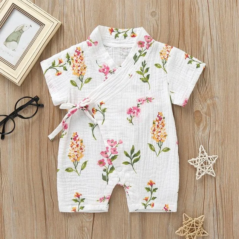 Short Sleeve Baby Kimono
