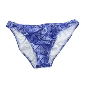 Shoshanna Swimwear 8917 Womens Blue Printed Hipster Lined Swim Bikini Bottoms Large