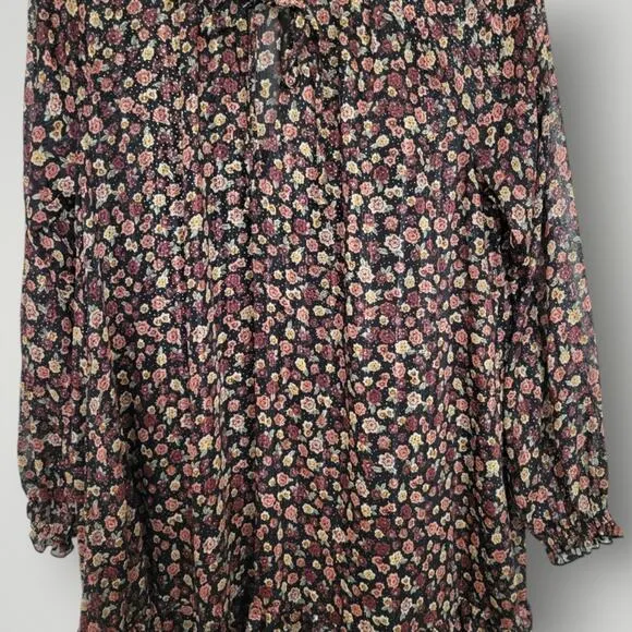 Show Me Your Mumu Maxi Dress Size Medium M Birdie Midnight Floral Black Brown