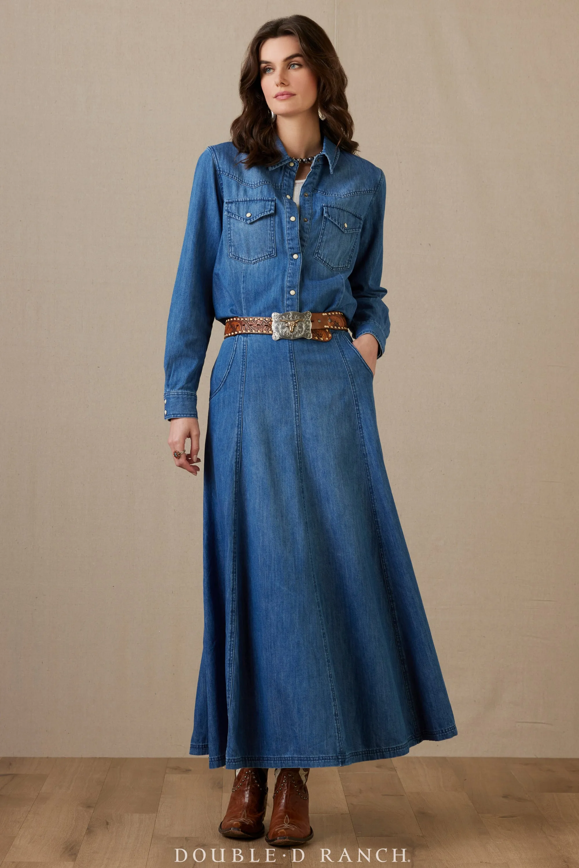 Skirt, Indigo Trails