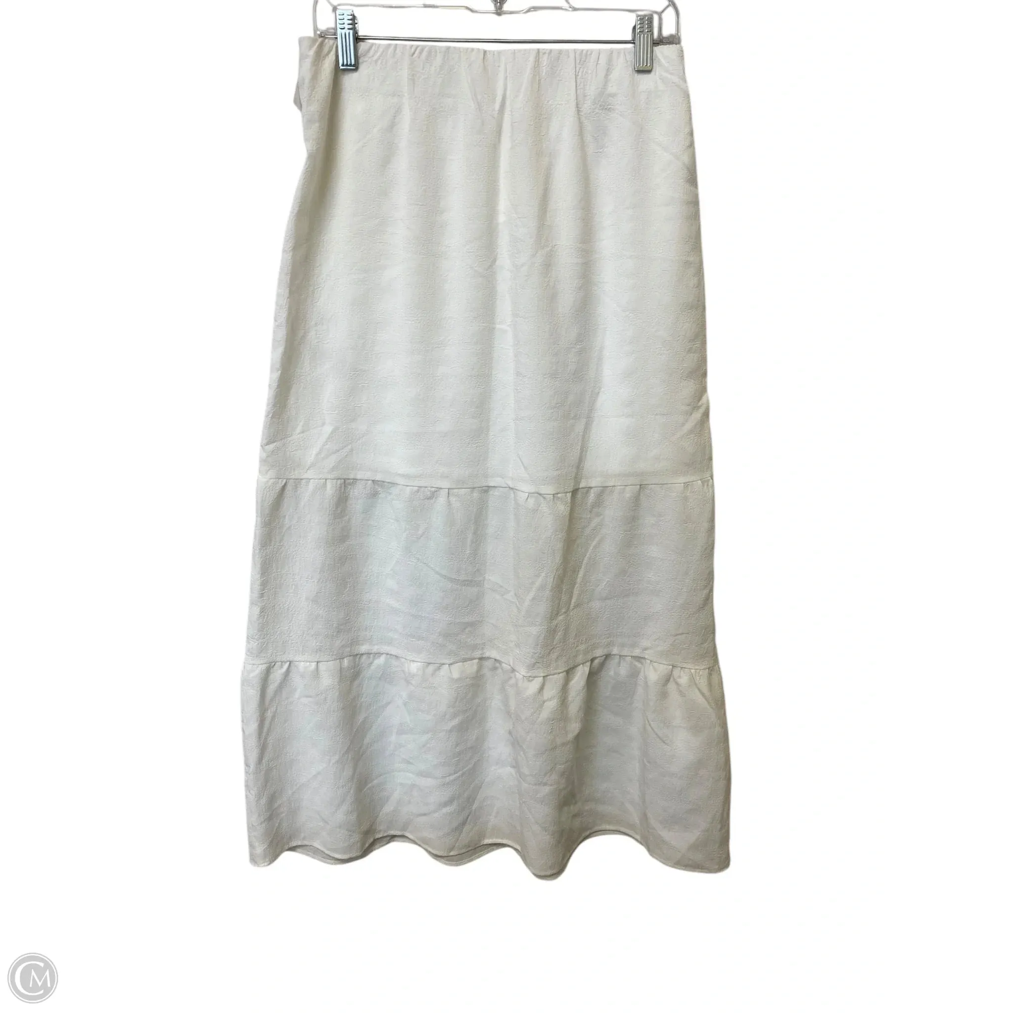 Skirt Maxi By Divided In White, Size: S