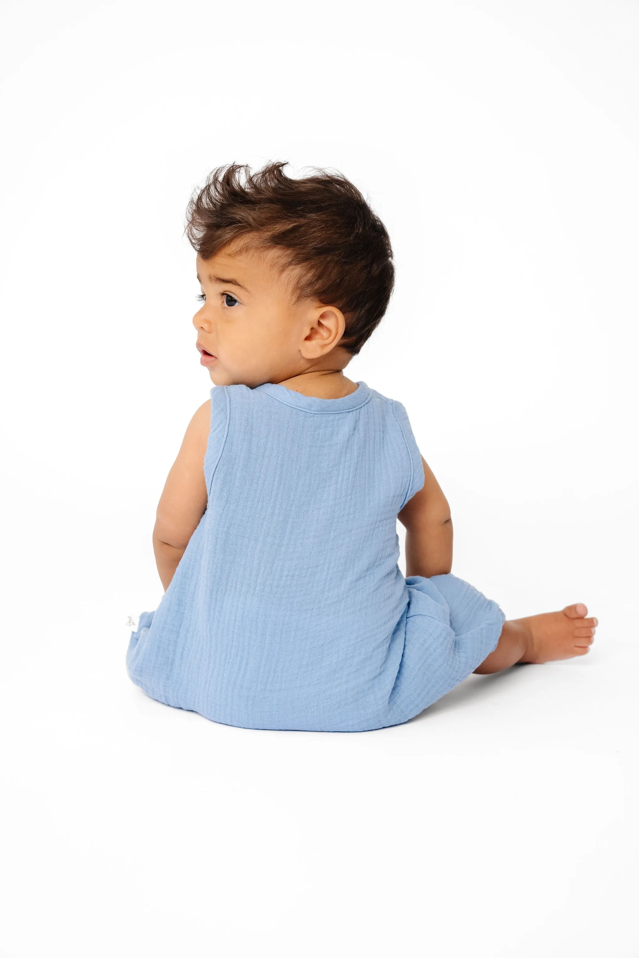 Snap Romper - Robin
