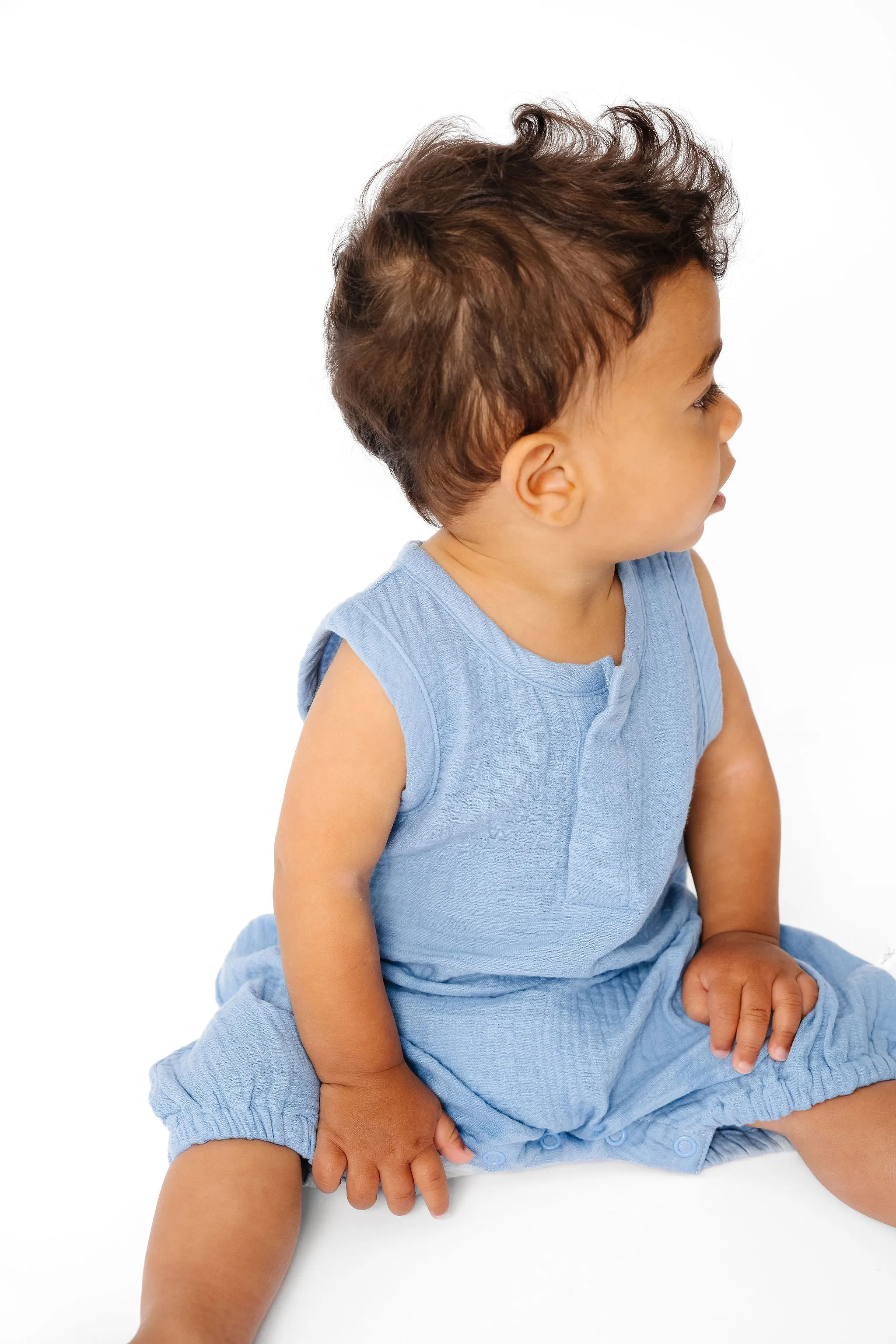 Snap Romper - Robin