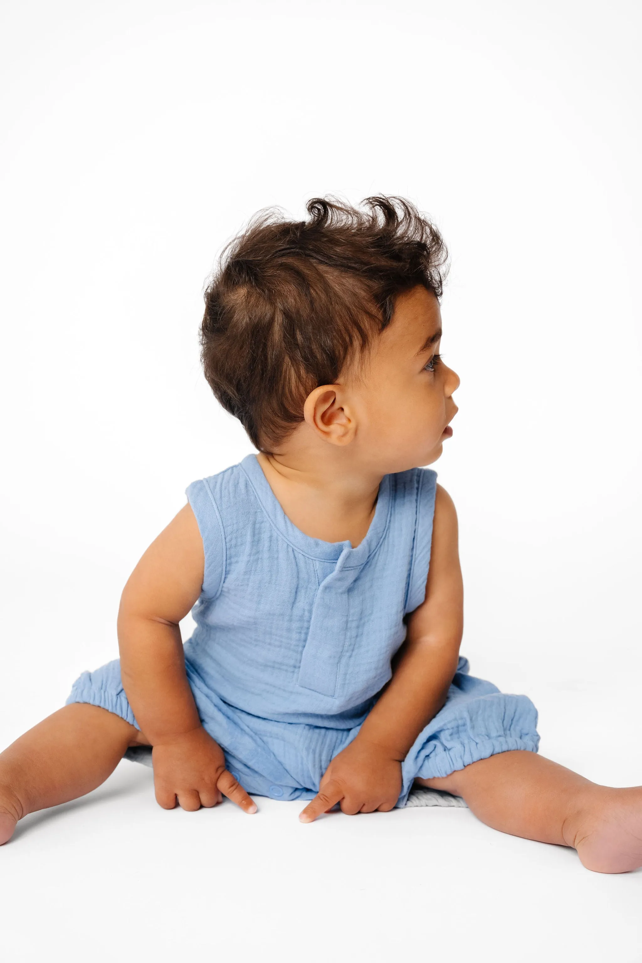 Snap Romper - Robin