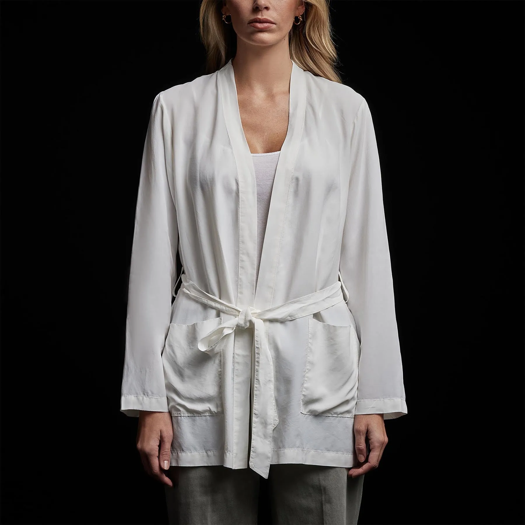 Soft Drape Kimono Top - Off White