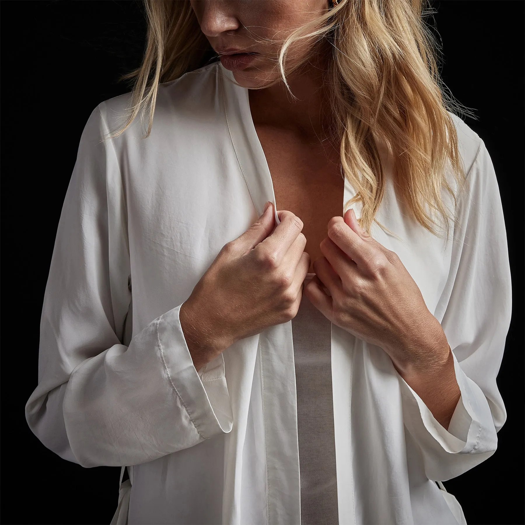 Soft Drape Kimono Top - Off White