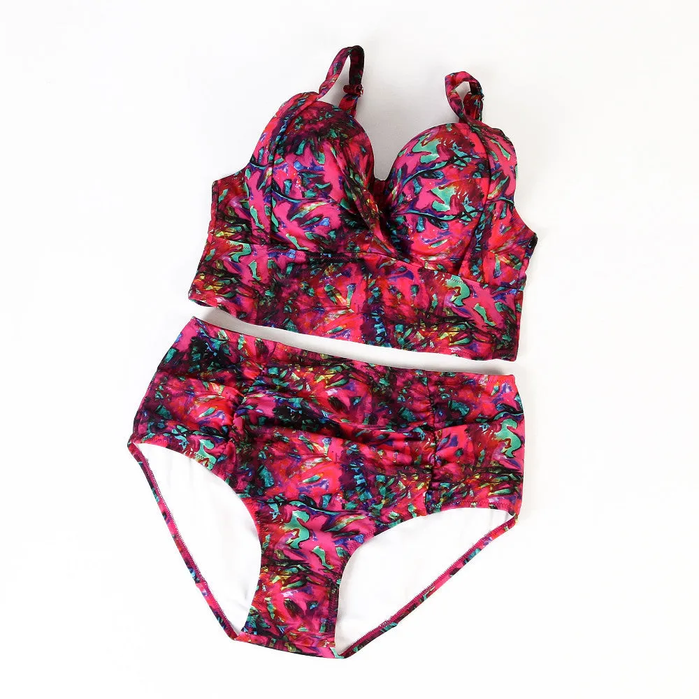Stella Vintage Plus Size High Waist Tankini