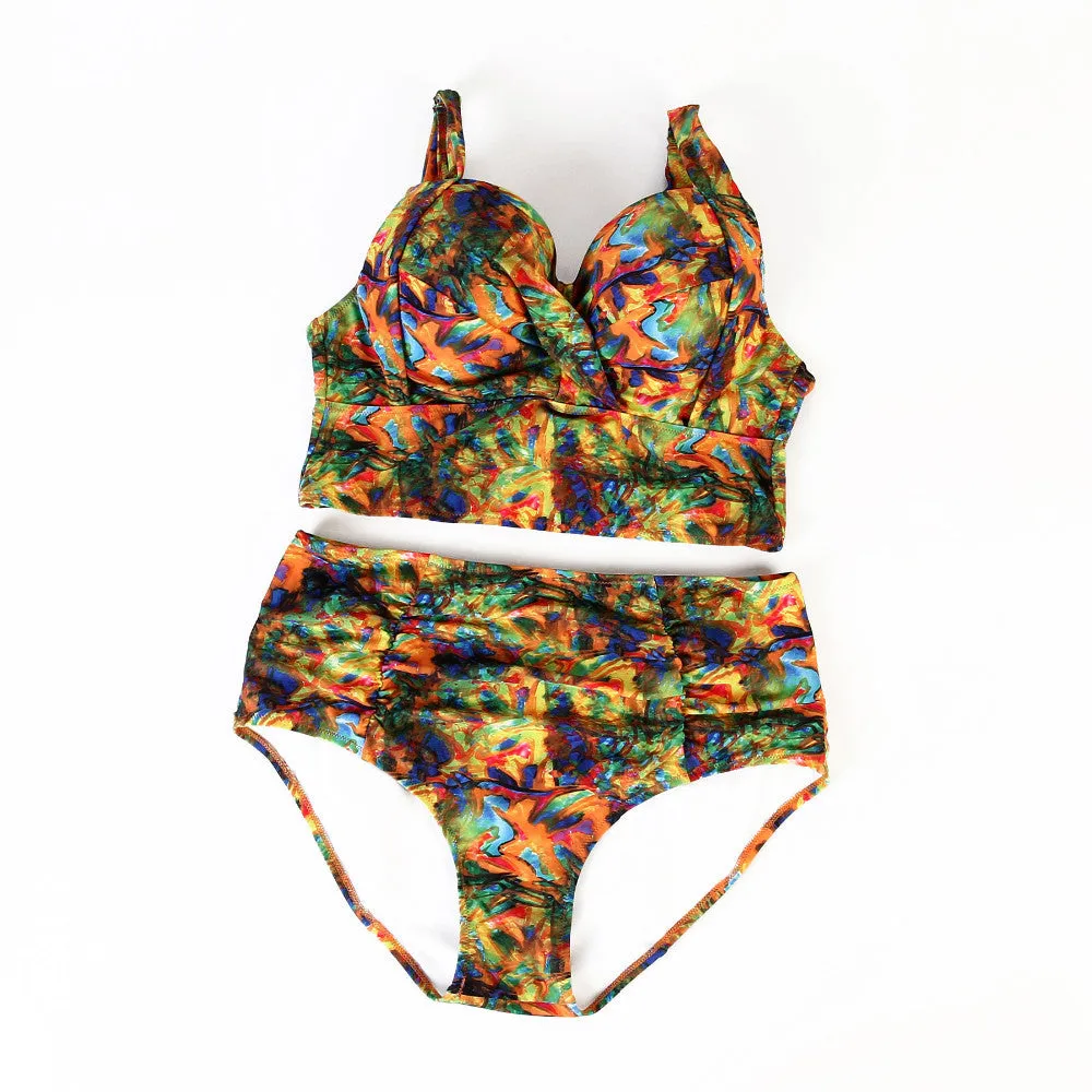 Stella Vintage Plus Size High Waist Tankini