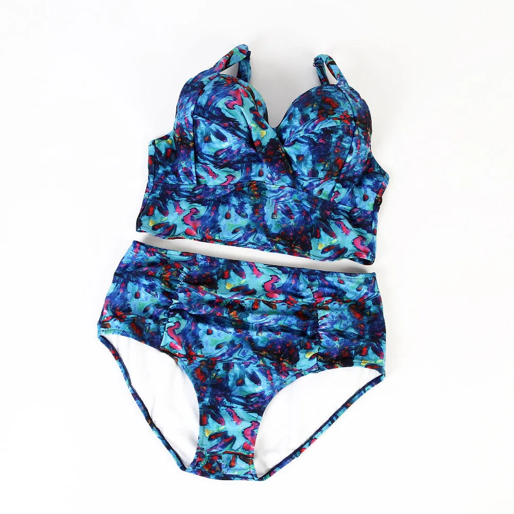Stella Vintage Plus Size High Waist Tankini
