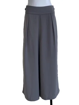 Stone Grey Plain Palazzo Pants