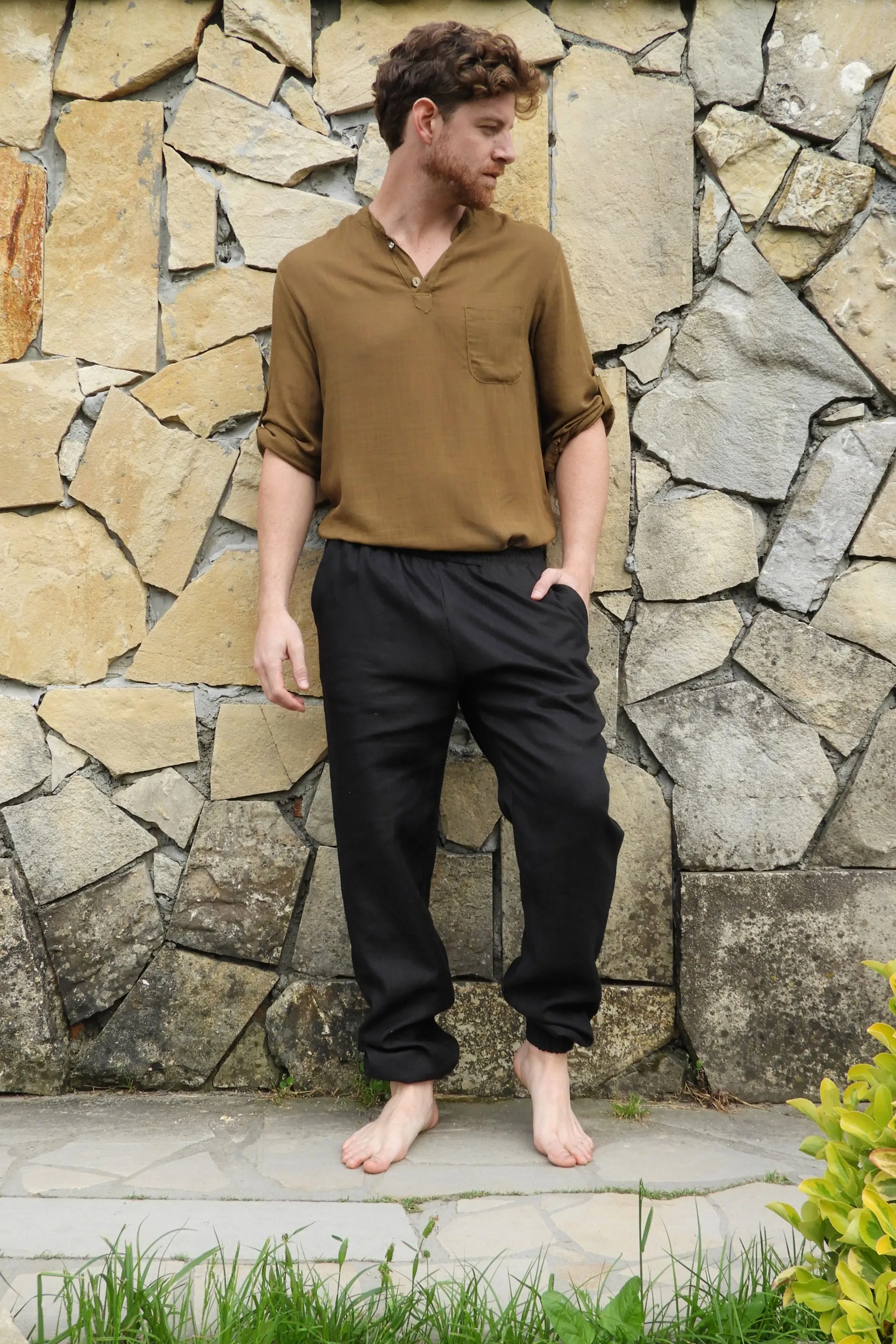 SUN Linen Jogger Pants