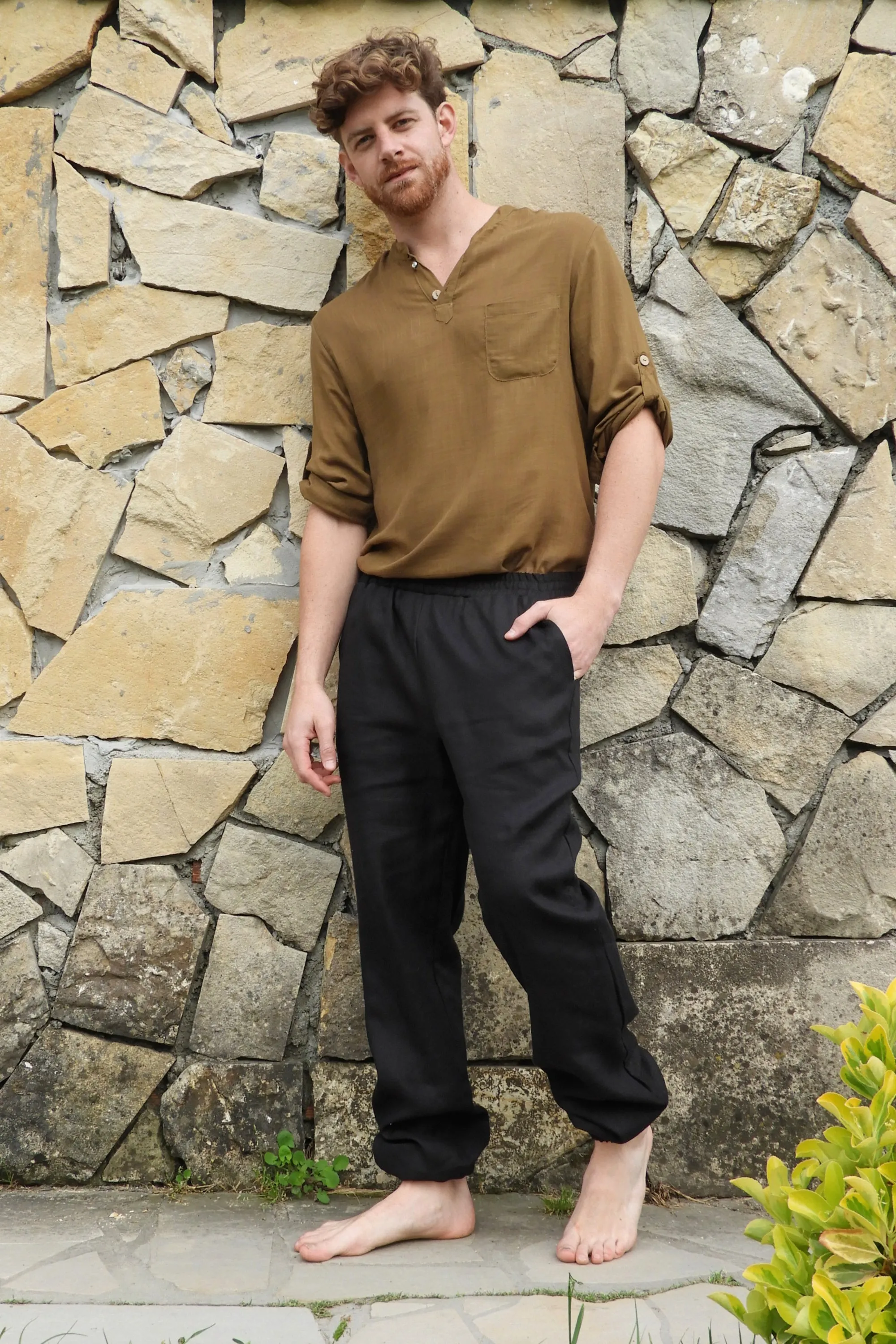 SUN Linen Jogger Pants