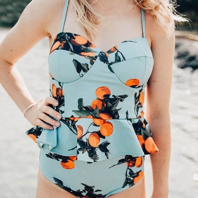 Super Cute Fruit Two Piece Tankini