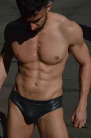 Swimwear Brief, Classic 2 - Midnight Dust - High Cut Model, Graphite