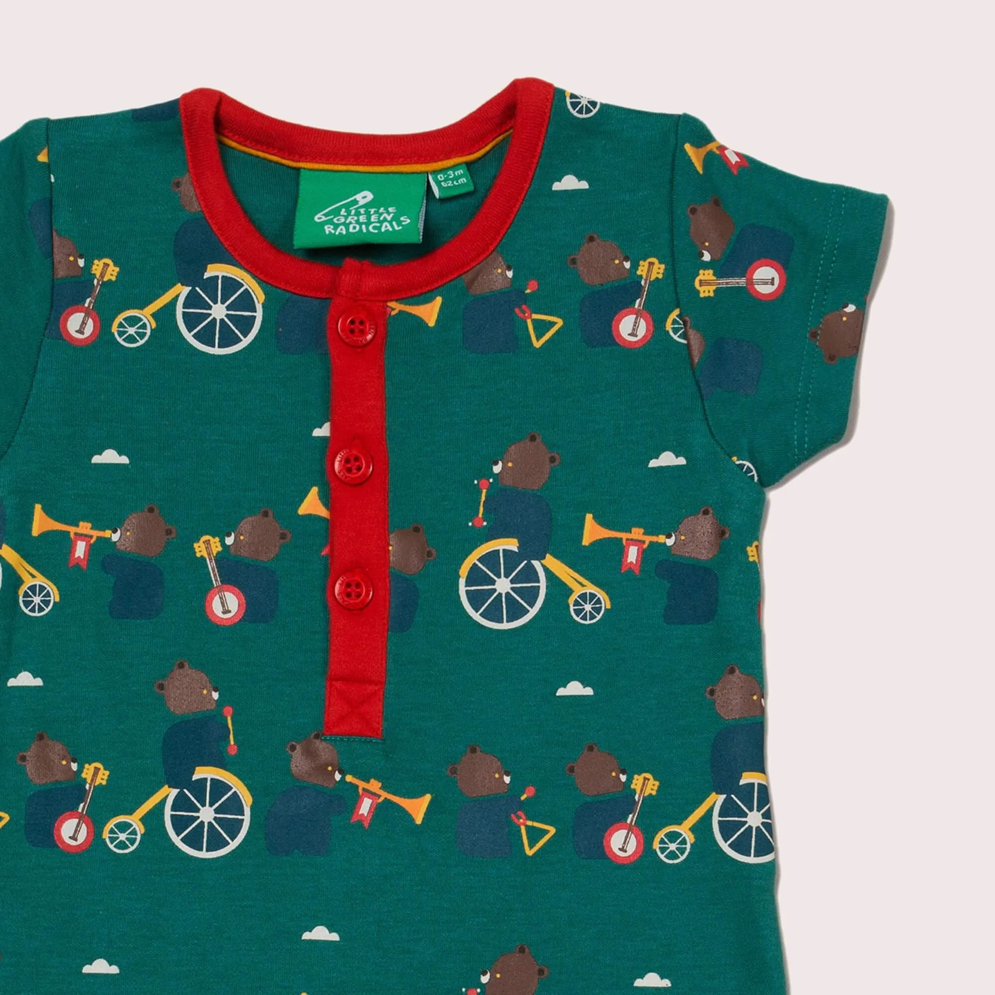The Bear Jamboree Organic Shortie Romper