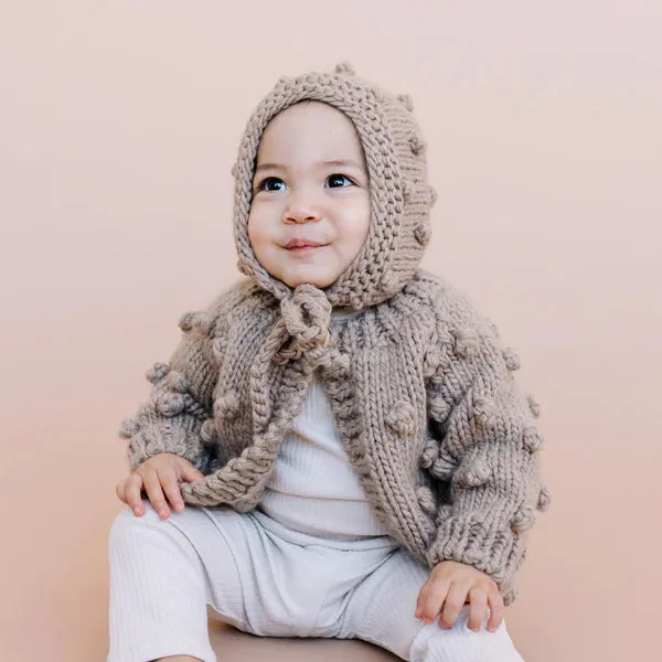 The Blueberry Hill - Popcorn Cardigan - Flax