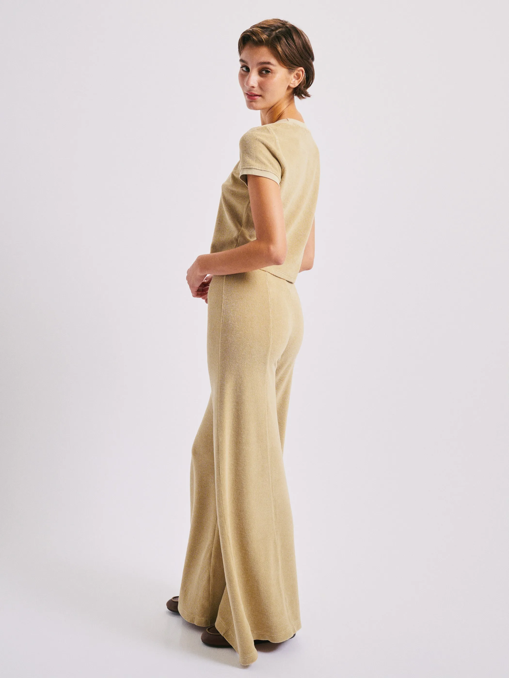 The Megalo Palazzo Pants in Terry